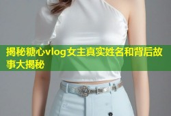 揭秘糖心vlog女主真实姓名和背后故事大揭秘