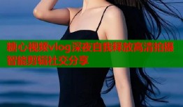 糖心视频vlog深夜自我释放高清拍摄智能剪辑社交分享