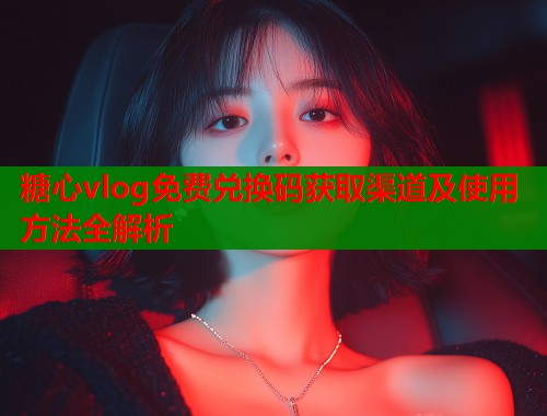 糖心vlog免费兑换码获取渠道及使用方法全解析
